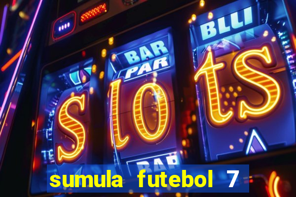 sumula futebol 7 society excel